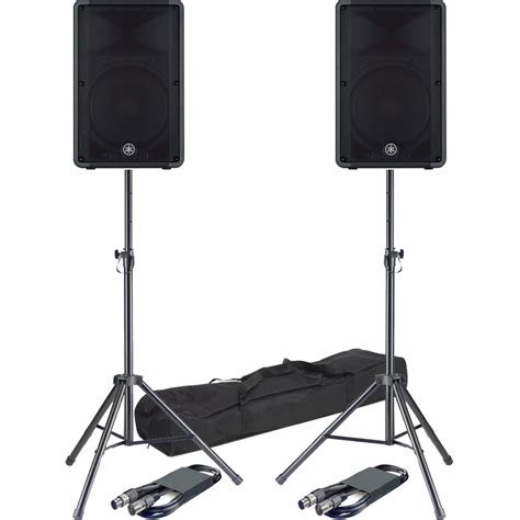 Yamaha Dbr12 Package With Stands And Cables The Disc Dj Store