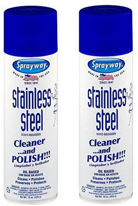 Sprayway Sw Aerosol Stainless Steel Polish Cleaner Oz Oz