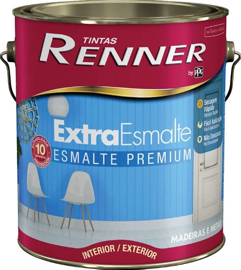 Tinta Extra Esmalte Premium Branco Gelo Alto Brilho Renner Ml