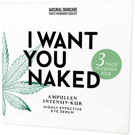 I WANT YOU NAKED Highly Effective Eye Serum 3 Ampoules Boutique En Ligne Ecco Verde