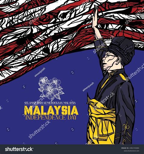 Selamat Hari Merdeka Malaysia Is A Translation Royalty Free Stock