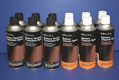 12 PK Battery Terminal Protection Spray 10 oz & Battery Cleaner Spray ...