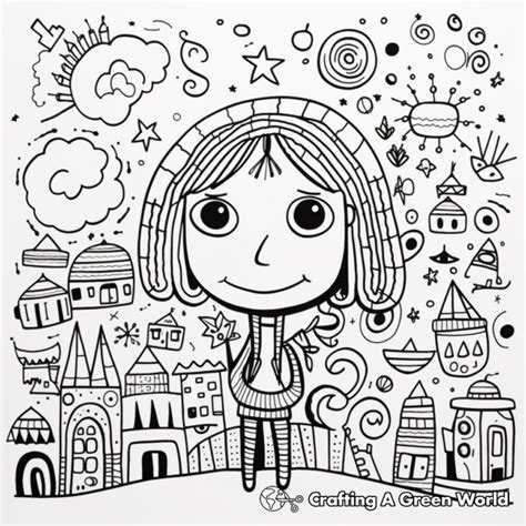 Doodle Coloring Pages Free And Printable