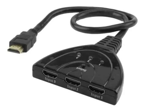 Chave Seletora Switch Hub Hdmi 3 entradas X 1 salida FullHD | MercadoLibre