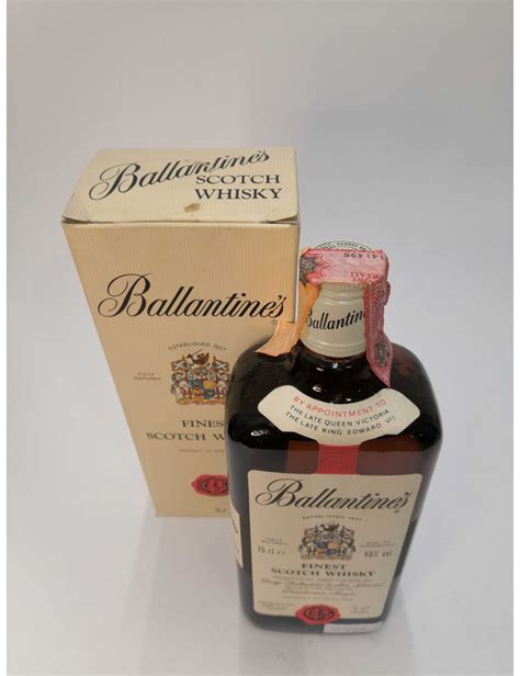 Vintage Bottle Ballantines Finest Scotch Whisky 075 Lt Box Cod