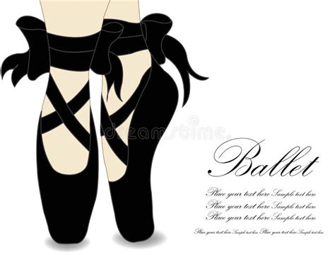 Ballet Shoes Vector Illustration Stock Vector Illustration Of