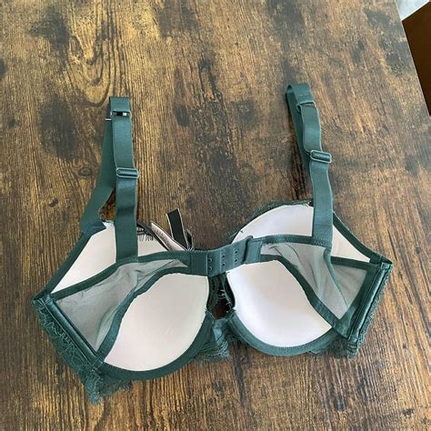 Victoria Secret Green Lace Push Up Bra Depop