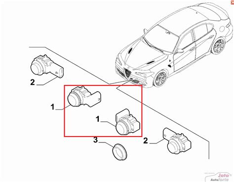 Czujnik parkowania wewnętrzny Alfa Romeo Stelvio Giulia