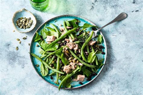 Maaltijdsalade Met Groene Groenten En Tonijn Recept Allerhande