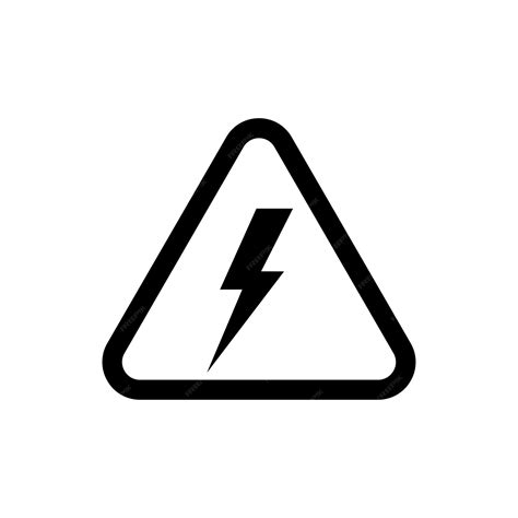 premium vector high voltage icon high voltage sign  symbol vector