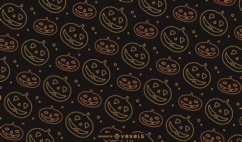 Jack O' Lantern Halloween Pattern Design Vector Download