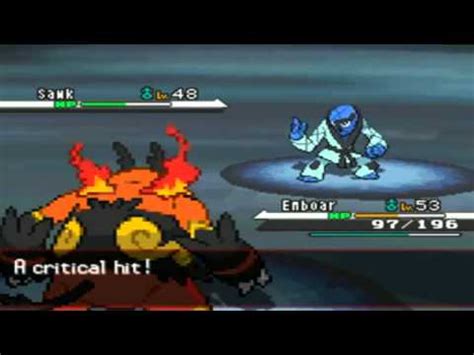 Pokemon White Elite Four Marshal Battle YouTube