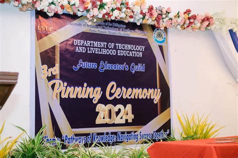 DTLE USTP Panaon Holds Successful 3rd Pinning Ceremony University Of