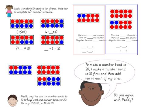 Year 1 Using Number Bonds To 10 To Derive Number Bonds To 20 Using Ten