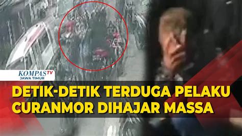 Ngeri Rekaman CCTV Terduga Pelaku Curanmor Dihajar Massa Di Kabupaten