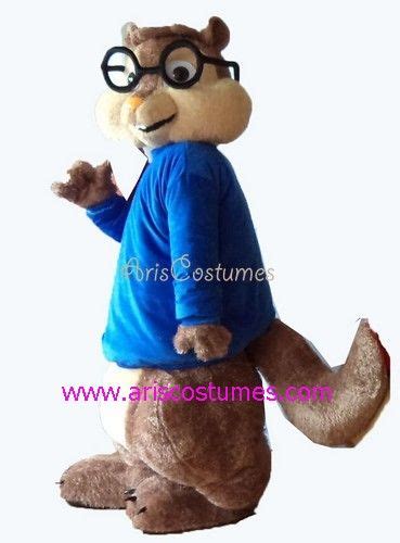 Alvin Chipmunks Mascot Costume Fancy Dress Cartoon Characters Party