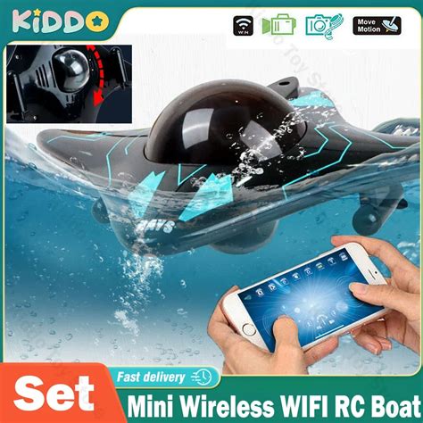 Mini Bateau Sous Marin RC WiFi Six Voies Transmission En Temps R El Cam