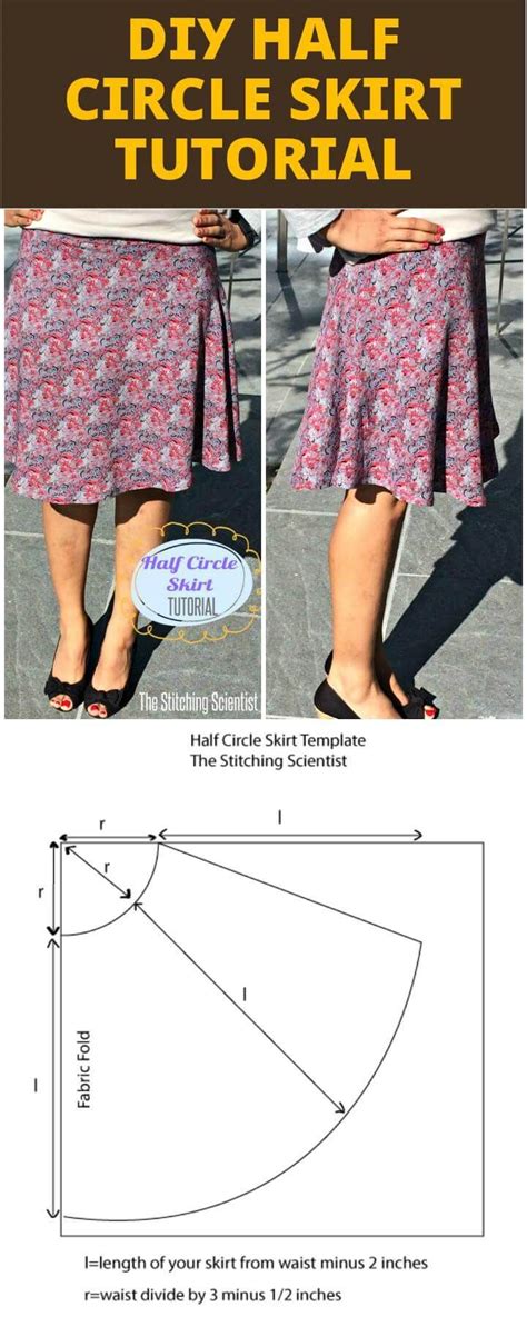 25 Diy Half Circle Skirt Patterns ⋆ Diy Crafts Circle Skirt Pattern