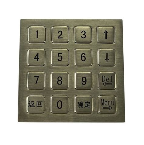 16 Key Keypad CK KE8585 Clickin Industrial Co Ltd Panel Mount