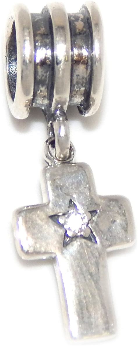 Amazon ICYROSE Solid 925 Sterling Silver Dangling Cross With Star