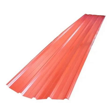 Orange Color Coated Roofing Sheet Thickness Of Sheet Mm At Rs