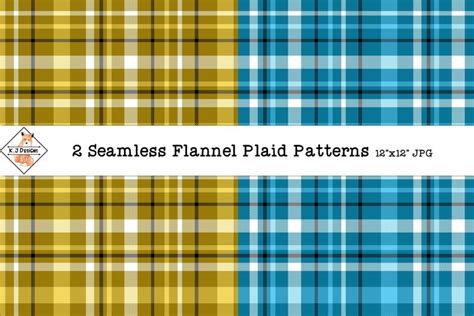 Flannel Plaid Patterns | Digital Paper