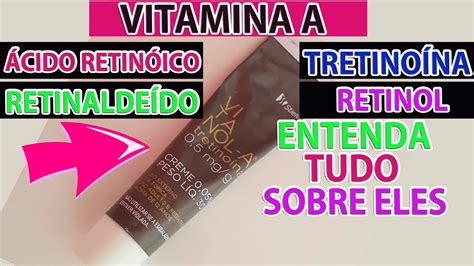 VITANOL A VITAMINA A ÁCIDO RETINOICO TRETINOÍNA RETINOL