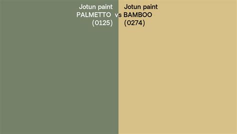 Jotun Paint Palmetto Vs Bamboo Side By Side Comparison