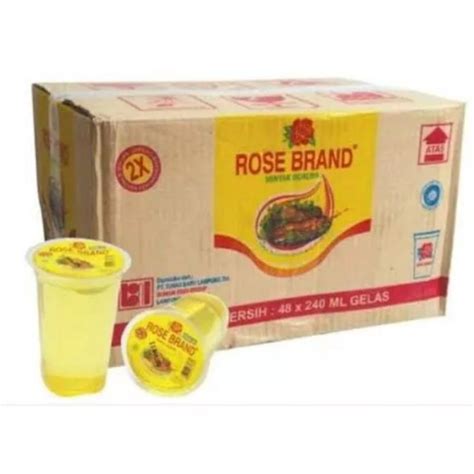 Jual Minyak Goreng Rose Brand Kemasan Gelas Ml Dus Isi Pcs