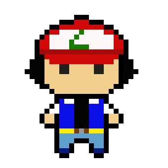 Ash Ketchum Pixel Art