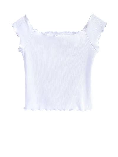 Off Shoulder Ruffles Crop Top