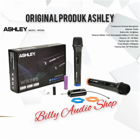 Jual MIC WIRELESS ASHLEY WR200 DAN ASHLEY V 28 Original Produk Ashley