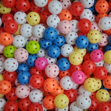 20Pcs Plastic Golf Balls Whiffle Airflow Hollow Golf Practice Training ...