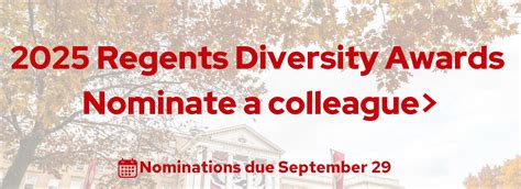 UWMadison Seeks Nominations For The 2025 Individual Regents Diversity