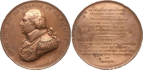 Frankreich K Nigreich Occitanie Gro E Bronzemedaille Louis Xviii