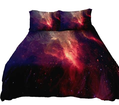 Anlye Nebula Bedding Set Galaxy Quilt Cover And Bed Sheets