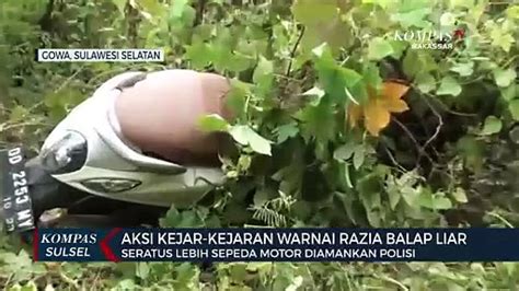 Aksi Kejar Kejaran Warnai Razia Balap Liar Video Dailymotion