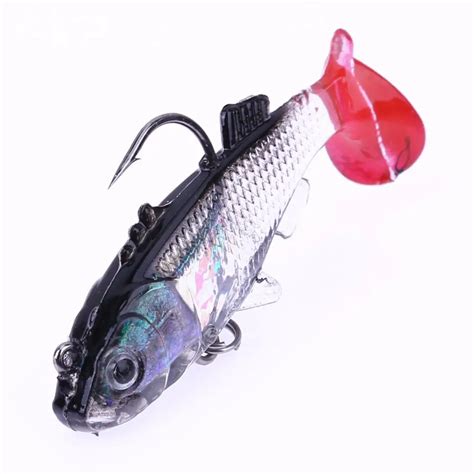 1PC Silicone Swim Bait Silicone Trout Shad Crank Worm Bait Soft