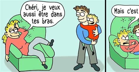 Bandes Dessin Es Sur Les Enfants Et Leurs Parents Qui Font Preuve D