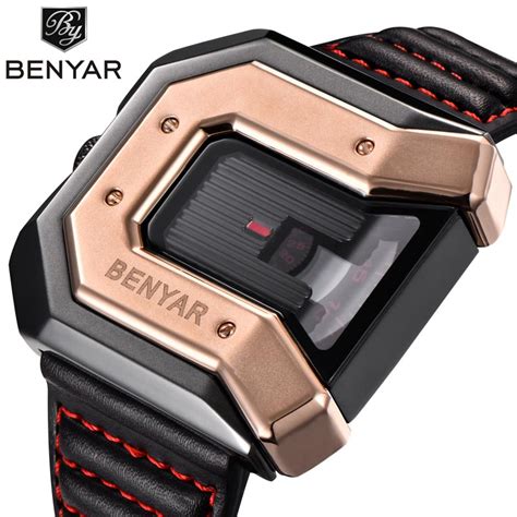 Benyar Men S Watches Casual Fashion Gold Sports Waterproof