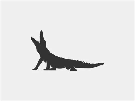 Crocodile Silhouette Vector Art, Icons, and Graphics for Free Download