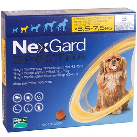 NexGard Spectra S (Нексгард Спектра S) таблетки от клещей, блох и ...