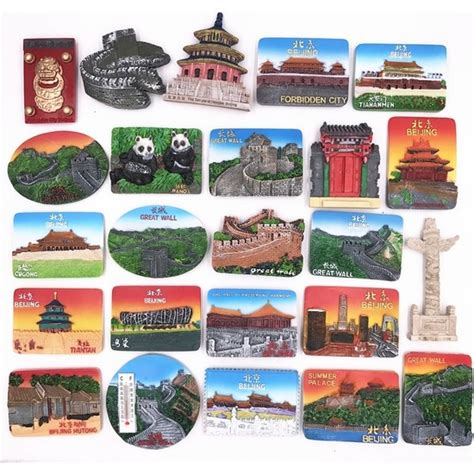 Qiuhong Shop No Stili Buzdolab Sticker Beijing Turizm An T Duvar