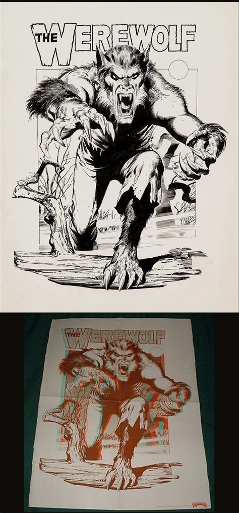 Pop Culture Safari Comic Art Dracula And Werewolf Pin Ups By Neal Adams