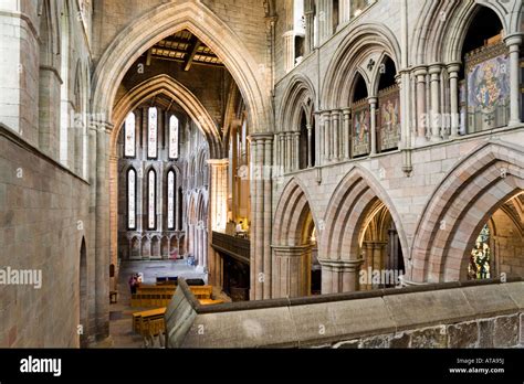 Hexham Abbey Northumberland Stock Photo Alamy