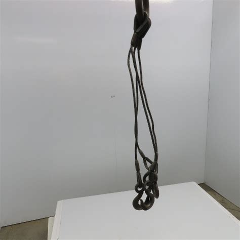 Crosby Laughlin 30 4 Leg Wire Rope Bridle Sling Open Hooks 5 16