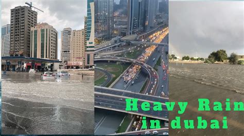 Heavy Rainy Days In Dubai 2020 Rain Hits Dubai Youtube