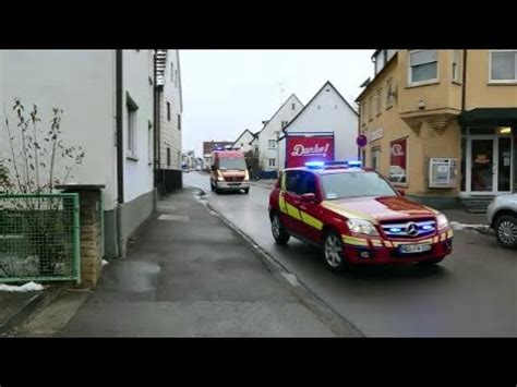 Einsatzfahrten Feuerwehr Pfuhl Neu Ulm Pi Neu Ulm Brk Neu Ulm Am