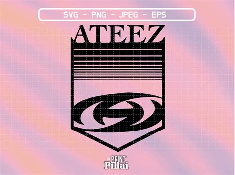 Ateez Svg Eps Png Vector Files For Cricut And Silhouette Etsy Canada