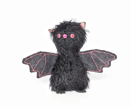 Mohair Baby Bat Ooak Bat Teddy Animal Miniature Etsy